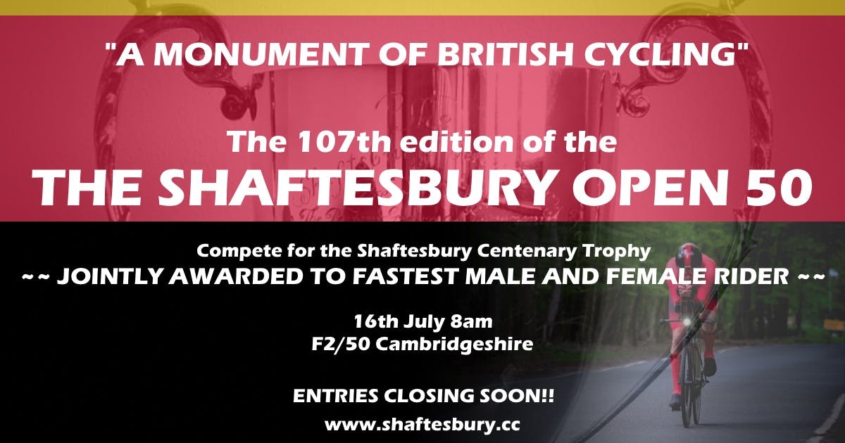 Entries Closing Soon! The Shaftesbury Open 50